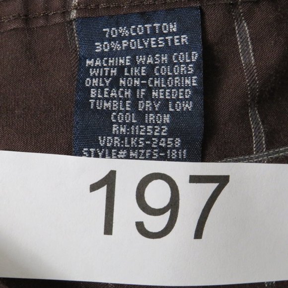 Micros* Men's Short Sleeve Button Down Snap Shirt Size‎ Medium~ One Front Pocket - Picture 5 of 8